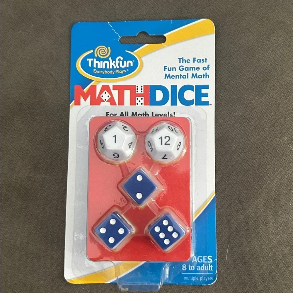 Think! Math Dice Game the fast fun game of mental math by thinkfun ages 8- adult